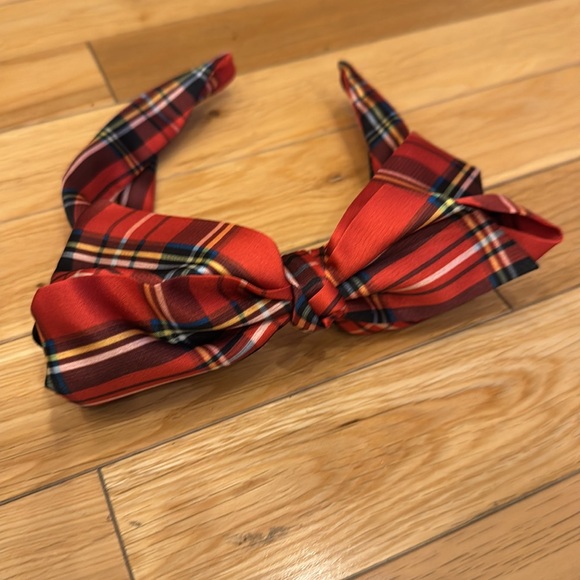 JCrew plaid silk headband 3 - Picture 4 of 5